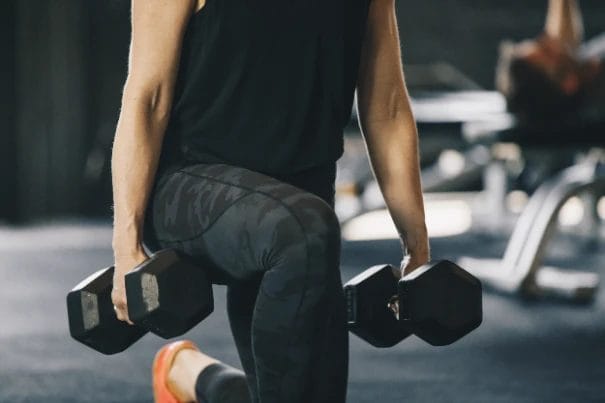 Dumbbell workout in Free 2 Be Fitness